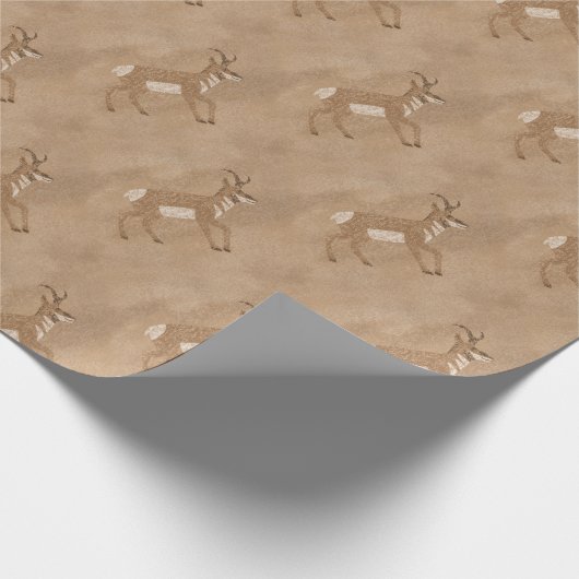 Southwest Pronghorn Antelope Cadeaupapier (Hoek)