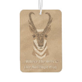 Southwest Pronghorn Antelope Head, gepersonaliseer Luchtverfrisser (Achterkant)