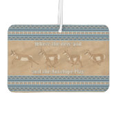 Southwest Pronghorn Antelope Herd Persoonlijk Luchtverfrisser (Achterkant)