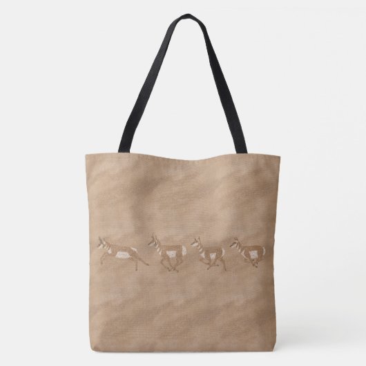 Southwest Pronghorn Antelope Tote Bag (Achterkant)