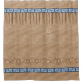 Southwest Pronghorn Rock Art Design Douchegordijn (Voorkant)