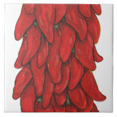 Southwest Red Chili Pepper Ristra Middle Tile No.  Tegeltje (Voorkant)