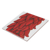 Southwest Red Chili Pepper Ristra Middle Tile No.  Tegeltje (Zijkant)