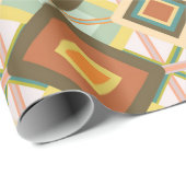 Southwest Retro Pop Art Diamonds Patroon Cadeaupapier (Rol Hoek)