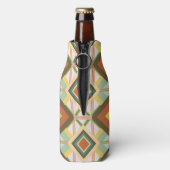 Southwest Retro Pop Art Diamonds Patroon Flesjeskoeler (Fles Achterkant)