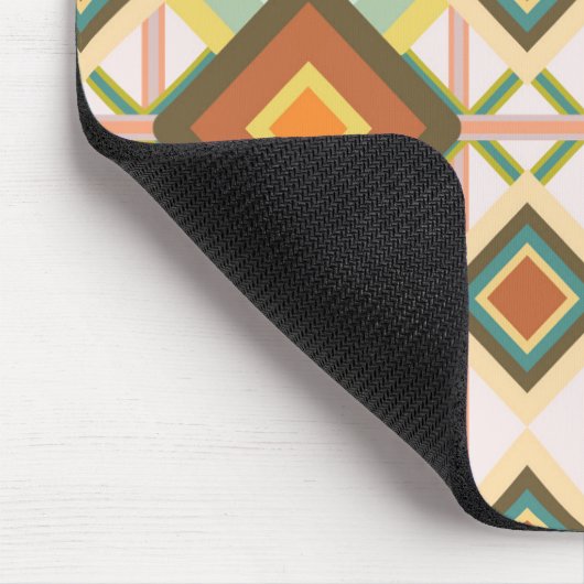 Southwest Retro Pop Art Diamonds Patroon Muismat (Hoek)