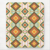 Southwest Retro Pop Art Diamonds Patroon Muismat (Voorkant)