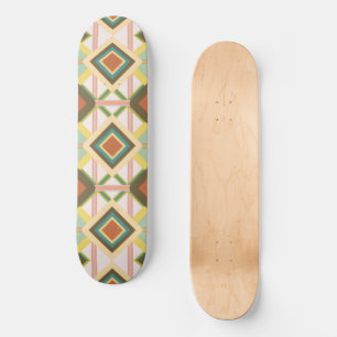 Southwest Retro Pop Art Diamonds Patroon Persoonlijk Skateboard