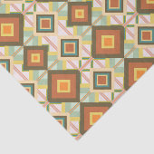 Southwest Retro Pop Art Diamonds Patroon Tissuepapier (Detail)