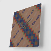 Southwest Retro Vierkante Klok (Hoek)