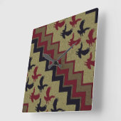 Southwest Retro Vierkante Klok (Hoek)