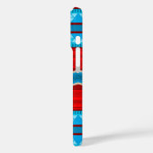 Southwest River Canyon Geometric Red Turquoise Case-Mate iPhone Case (Achterkant / Links)