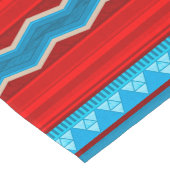 Southwest River Canyon Geometric Red Turquoise Lange Tafelloper (Hoek)