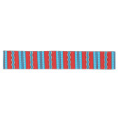 Southwest River Canyon Geometric Red Turquoise Lange Tafelloper (Horizontaal)