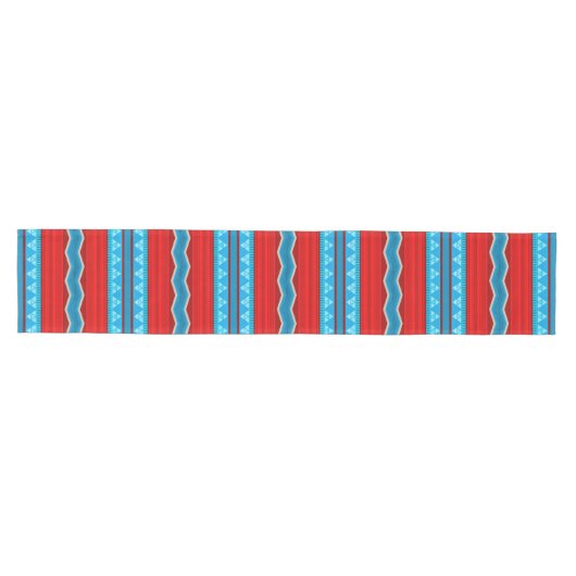 Southwest River Canyon Geometric Red Turquoise Medium Tafelloper (Horizontaal)