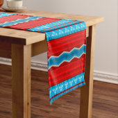 Southwest River Canyon Geometric Red Turquoise Medium Tafelloper (Voorbeeld)