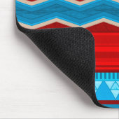 Southwest River Canyon Geometric Red Turquoise Muismat (Hoek)