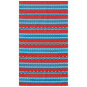 Southwest River Canyon Geometric Red Turquoise Tafelkleed (Voorkant)