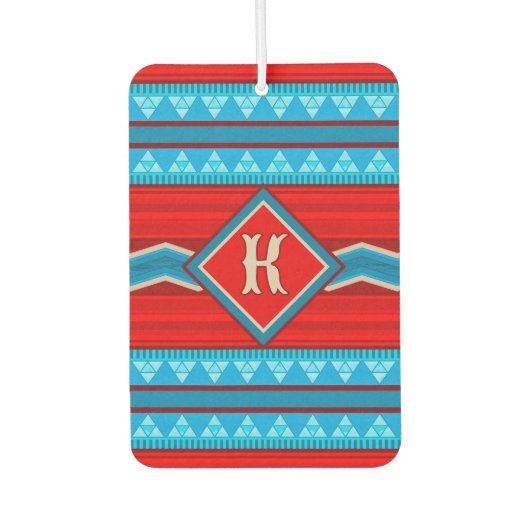 Southwest River Canyon Personalized Red Turquoise Luchtverfrisser (Voorkant)