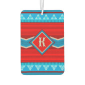 Southwest River Canyon Personalized Red Turquoise Luchtverfrisser (Achterkant)