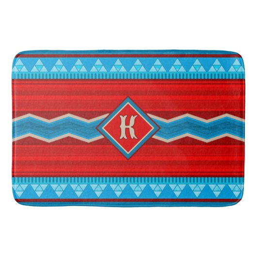 Southwest River Canyon Red Turquoise gepersonalise Badmat (Voorkant)