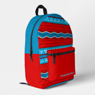 Southwest River Canyon Red Turquoise gepersonalise Bedrukte Rugzak