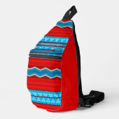 Southwest River Canyon Red Turquoise gepersonalise Sling Bag (Rechterhoek)