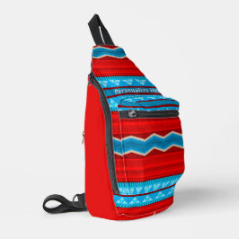 Southwest River Canyon Red Turquoise gepersonalise Sling Bag