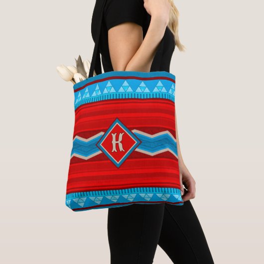 Southwest River Canyon Red Turquoise gepersonalise Tote Bag (Dichtbij)