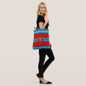 Southwest River Canyon Red Turquoise gepersonalise Tote Bag (Op model)
