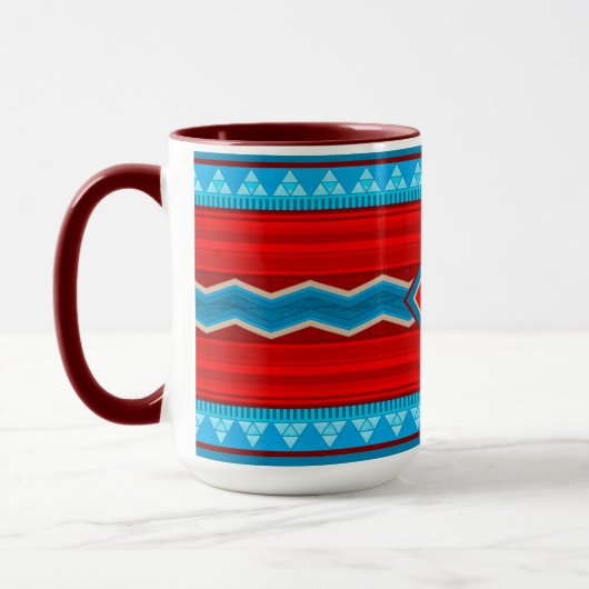 Southwest River Canyon Red Turquoise Monogram Mok (Links)