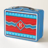 Southwest River Canyon Red Turquoise Monogrammed (Voorkant)