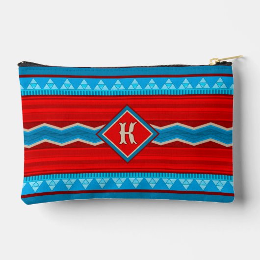Southwest River Canyon Red Turquoise SM Monogram Etui (Achterkant)