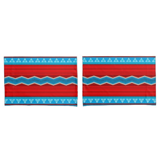 Southwest River Canyon Red Turquoise Standard Kussensloop (Voorkant-Set)
