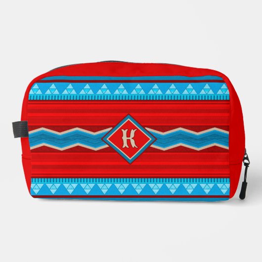 Southwest River Canyon RedTurquoise gepersonalisee Toilettasje (Voorkant)