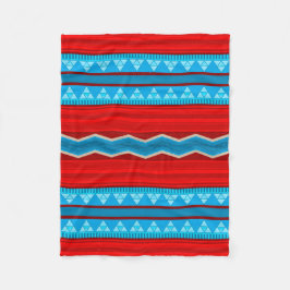 Southwest River Canyon rood en turquoise klein Fleece Deken