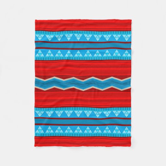 Southwest River Canyon rood en turquoise klein Fleece Deken (Voorkant)