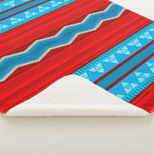 Southwest River Canyon rood en turquoise klein Sherpa Deken (3/4)