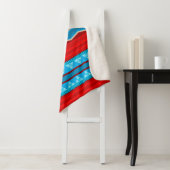 Southwest River Canyon rood en turquoise klein Sherpa Deken (In situ)