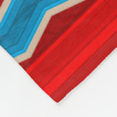 Southwest River Canyon rood en turquoise medium Fleece Deken (Hoek)