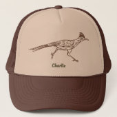 Southwest Roadrunner Bird Drawing Personalized  Trucker Pet (Voorkant)