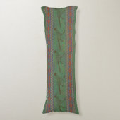 Southwest Roadrunner Sagebrush Green Body Pillow Lichaamskussen (Voorkant Verticaal)