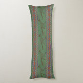 Southwest Roadrunner Sagebrush Green Body Pillow Lichaamskussen (Achterkant (Verticaal))