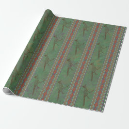 Southwest Roadrunner Sagebrush Green Cadeaupapier