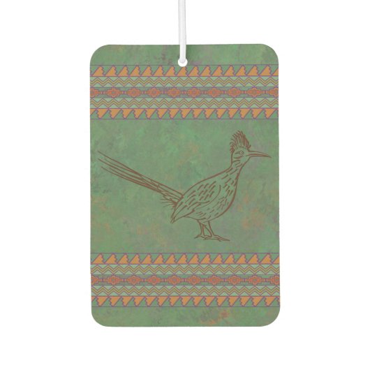 Southwest Roadrunner Sagebrush Green Geometric Luchtverfrisser (Voorkant)