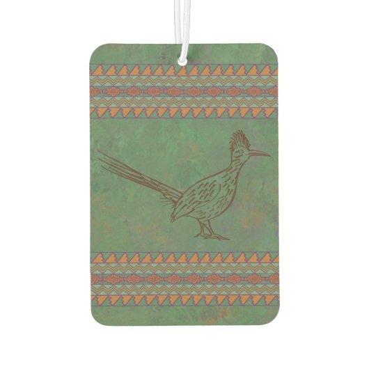 Southwest Roadrunner Sagebrush Green Geometric Luchtverfrisser (Achterkant)