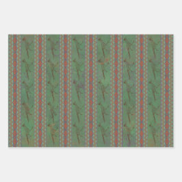 Southwest Roadrunner Sagebrush Green Inpakpapier Vel