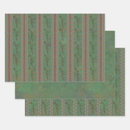 Southwest Roadrunner Sagebrush Green Inpakpapier Vel