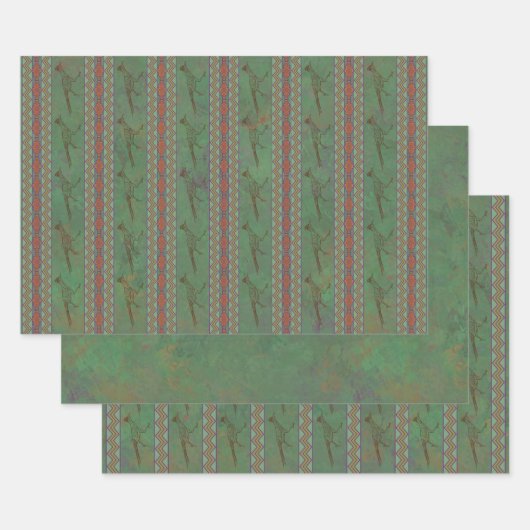 Southwest Roadrunner Sagebrush Green Inpakpapier Vel (Set)