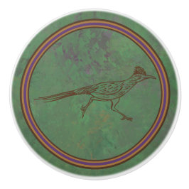 Southwest Roadrunner Sagebrush Green Keramische Knop